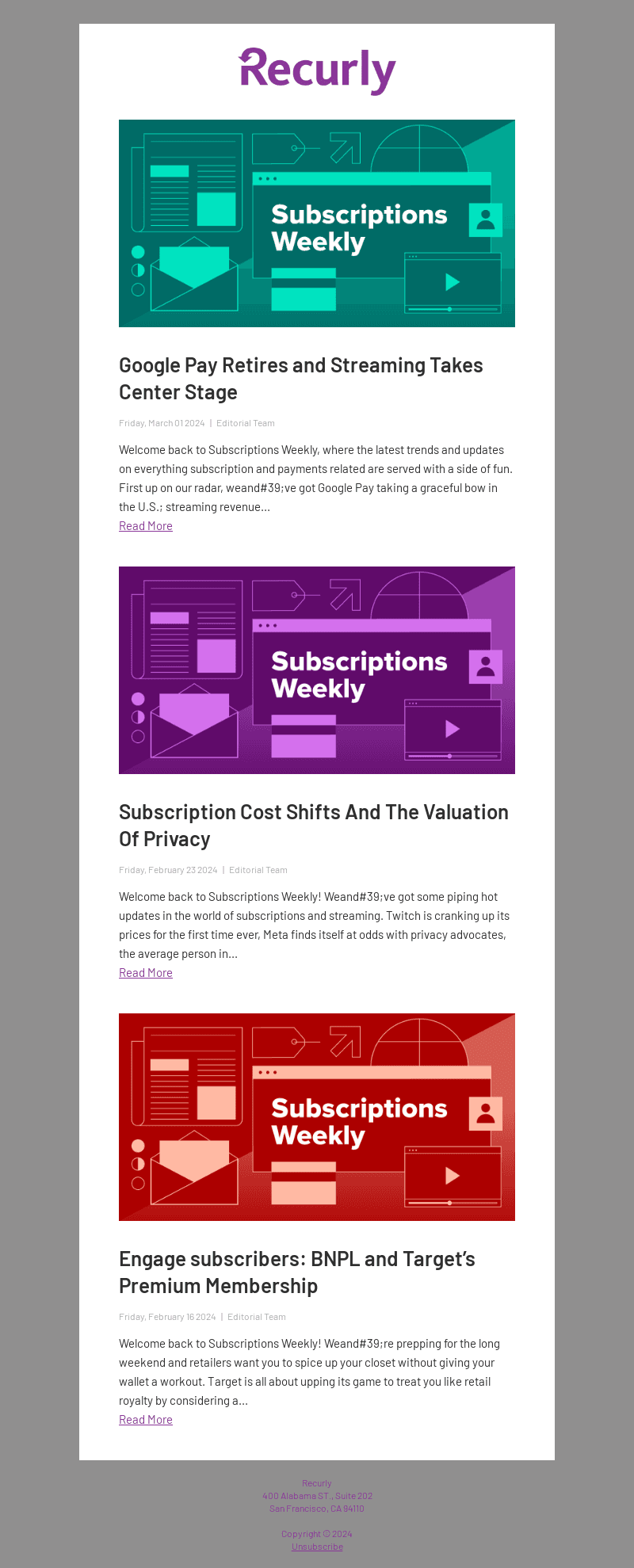 Your Weekly Recurly Blog Roundup