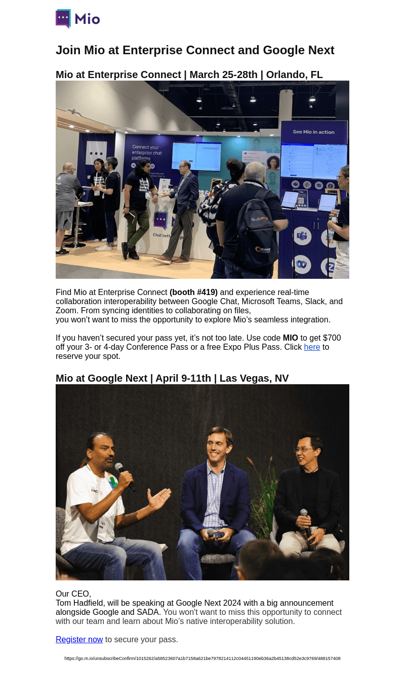 Mio email from Fri, Mar 8, 2024