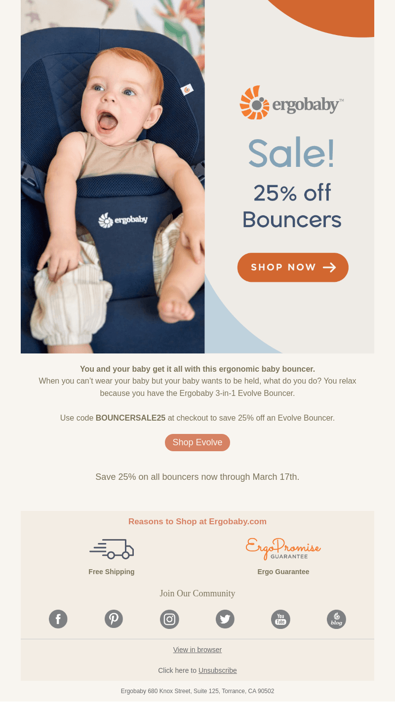 Bounce into Savings: 25% Off All Evolve Bouncers!