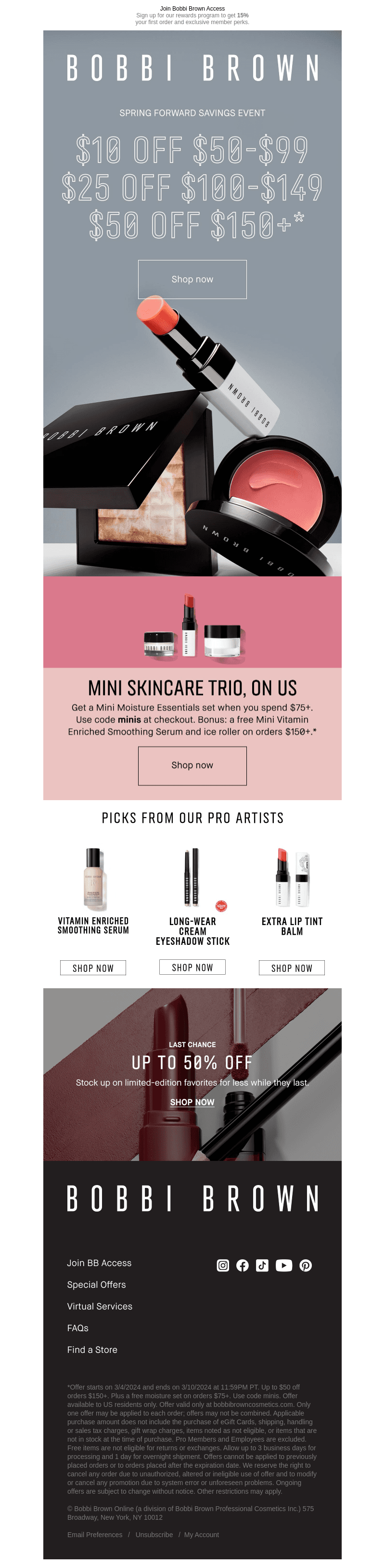 Up to $50 off