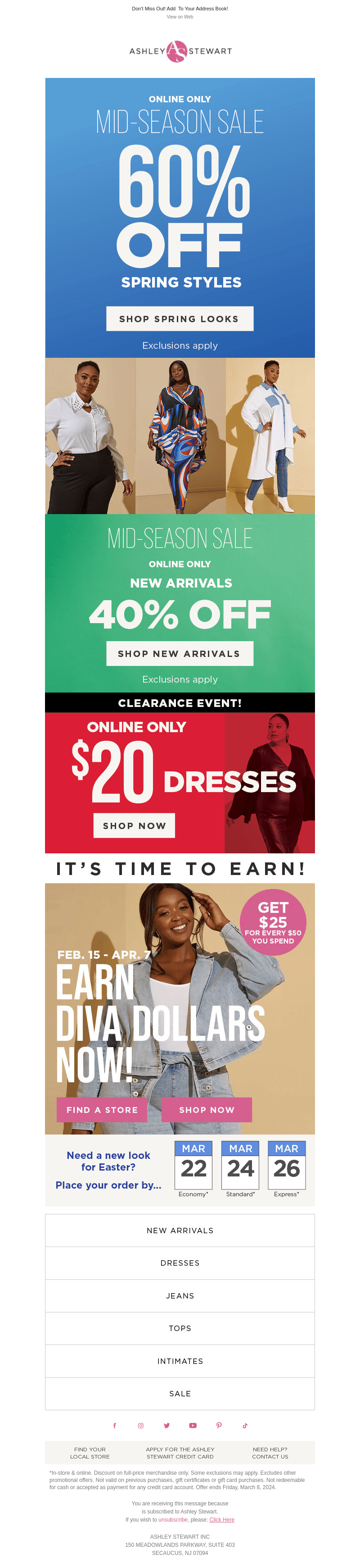 Spring into Savings! 60% off Spring Styles 🥳
