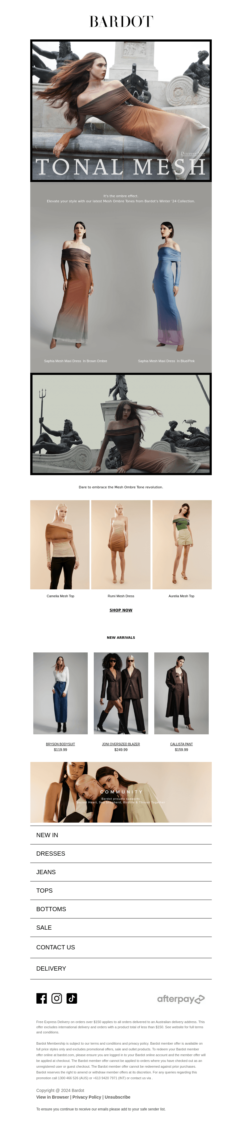 Unveiling Our Mesh Ombre Tone