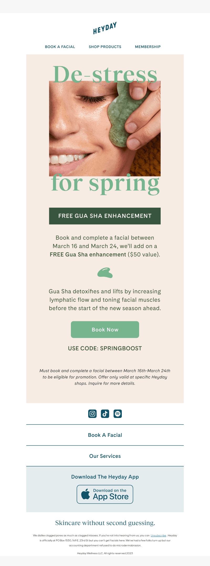 Stress-free spring 💚