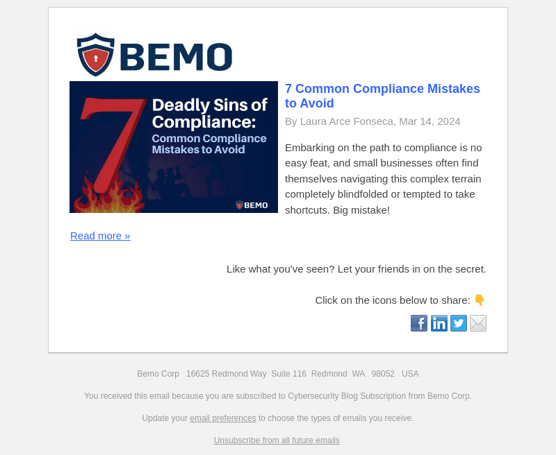 BeMo email from Sun, Mar 17, 2024