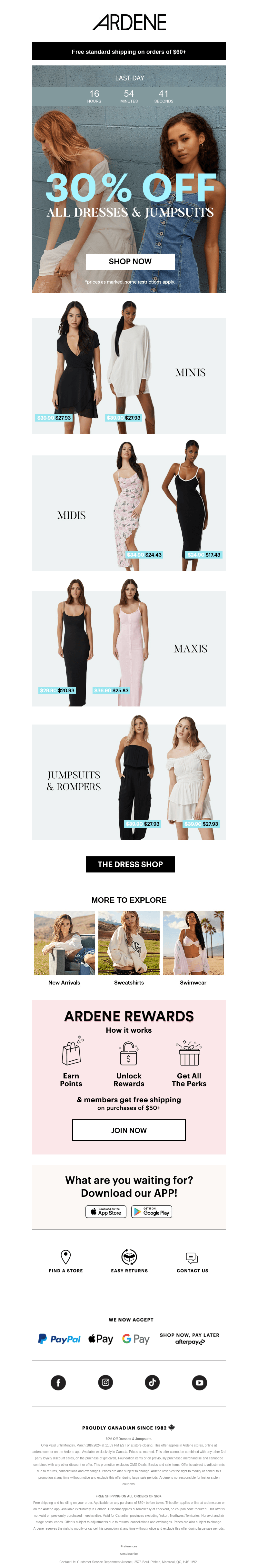 30% OFF ALL DRESSES ENDS TONIGHT❣️