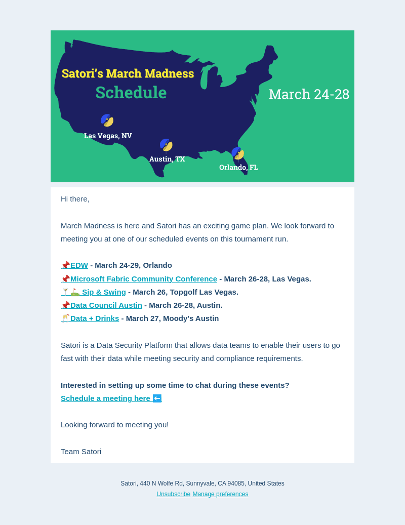 Satori's March Madness