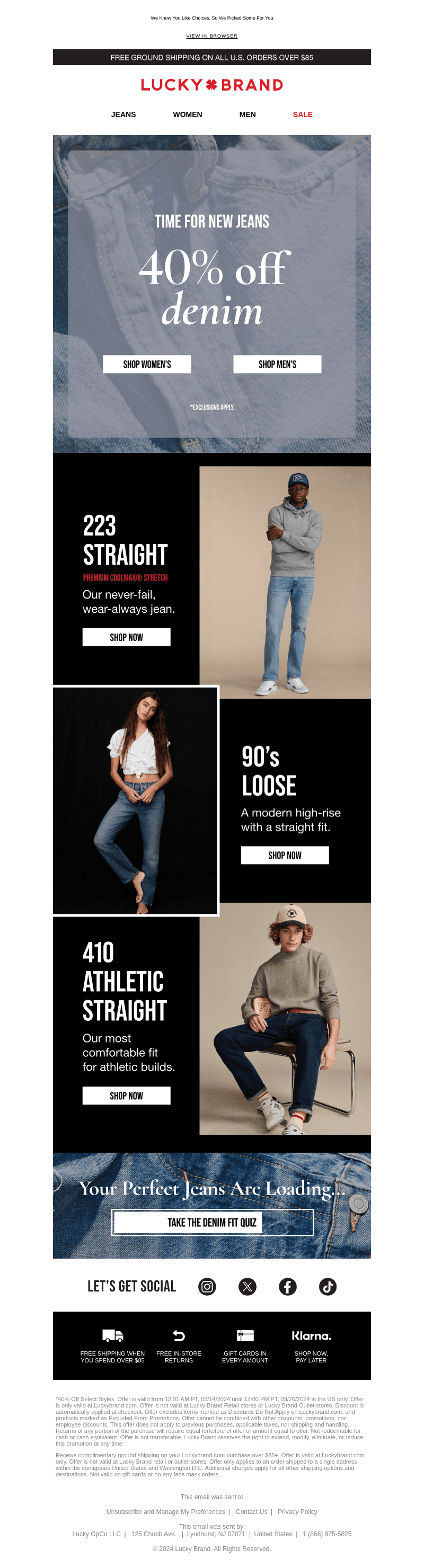 40% Off Most-Wanted Denim