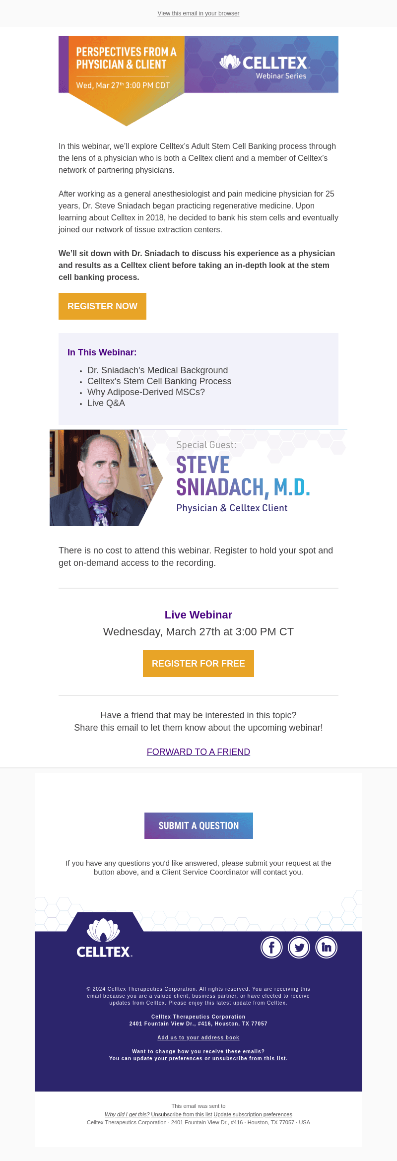Webinar: Perspectives from a Physician and Client