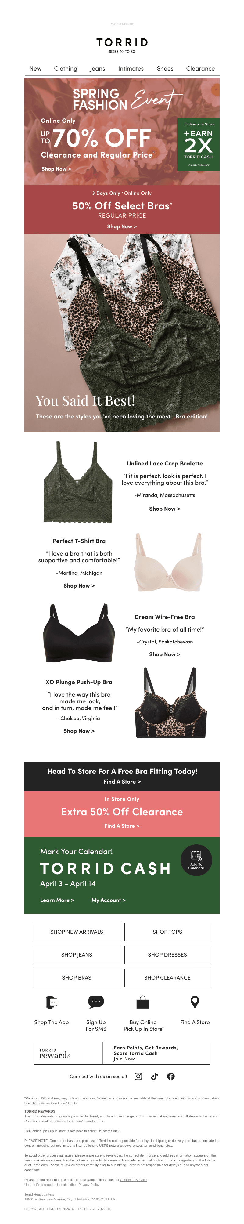 3 DAYS ONLY: 50% off NEW bras 📣✨