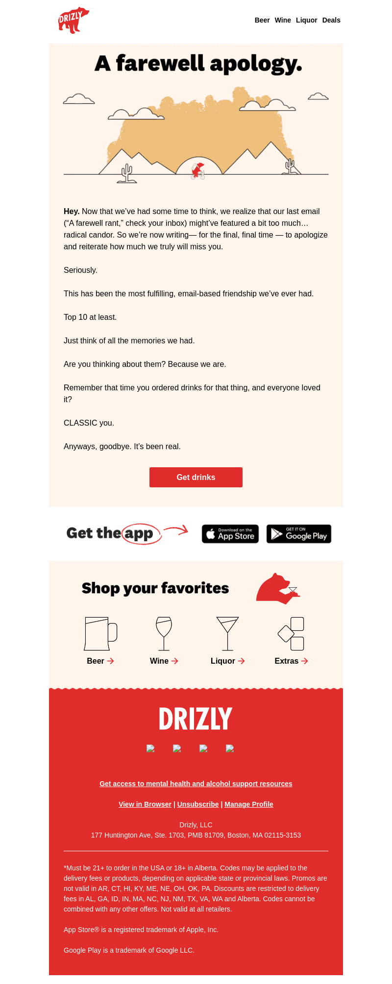 Drizly email from Tue, Mar 26, 2024