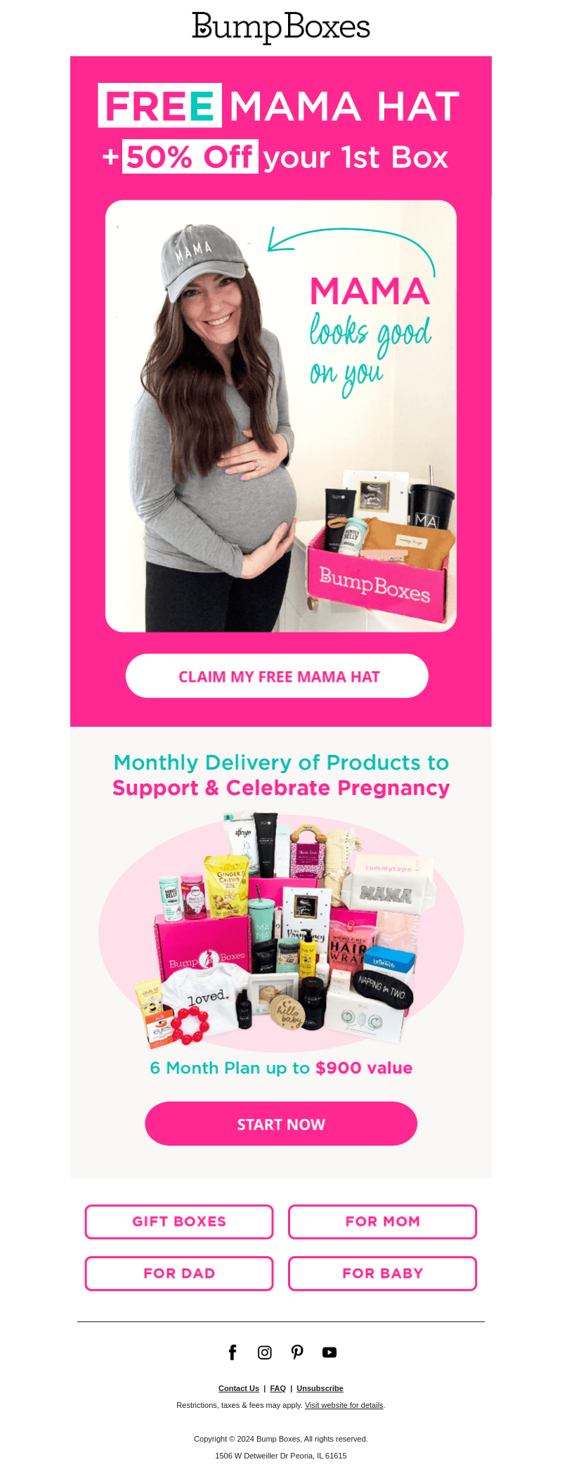 Claim your FREE Mama Baseball Hat with your Spring Box!