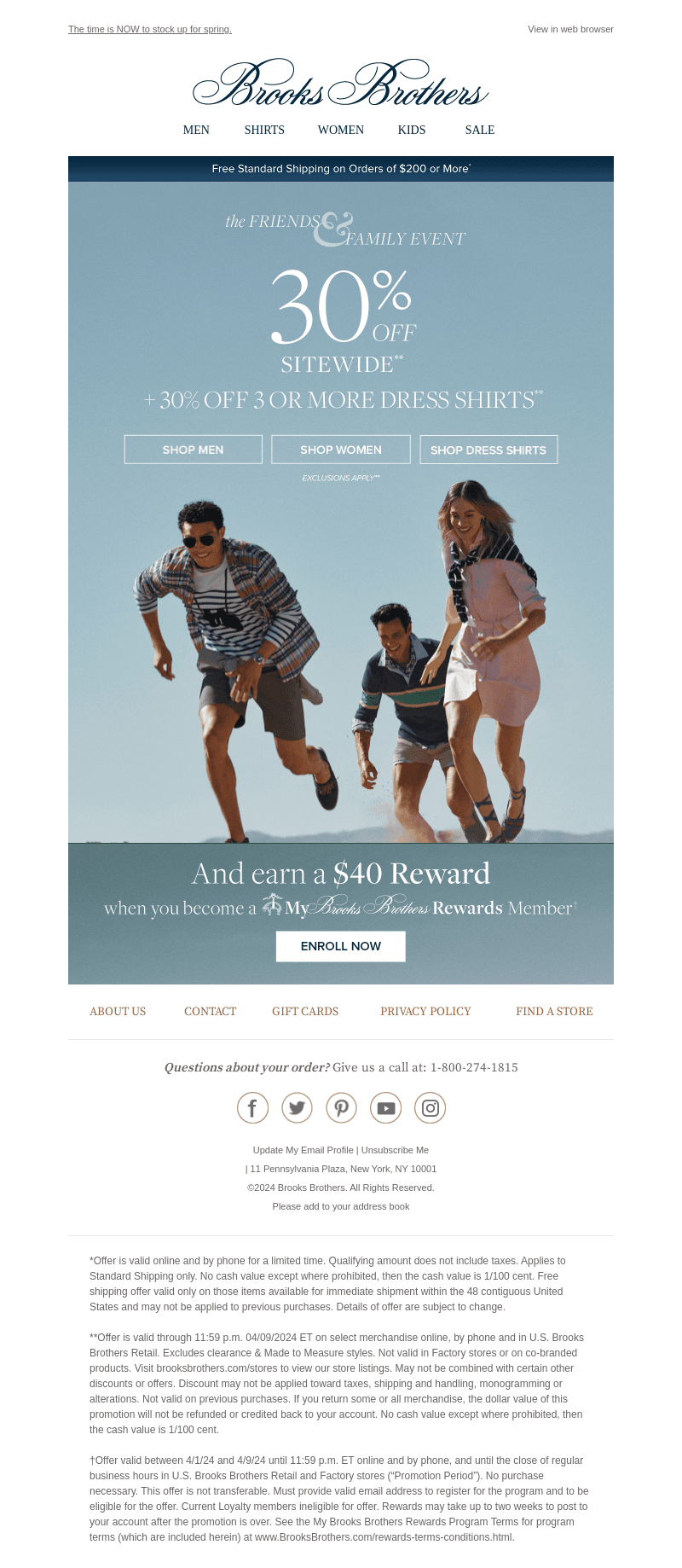 Friends & Family—30% off sitewide!