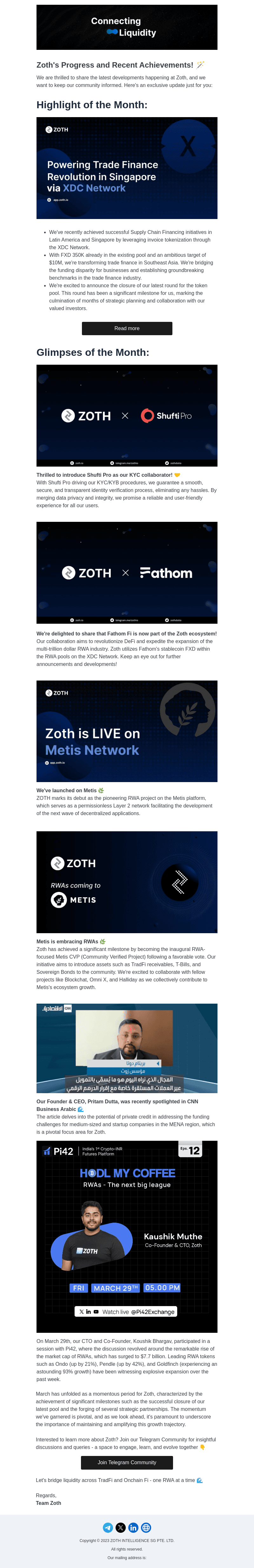 Zoth Community Update Mar 2024