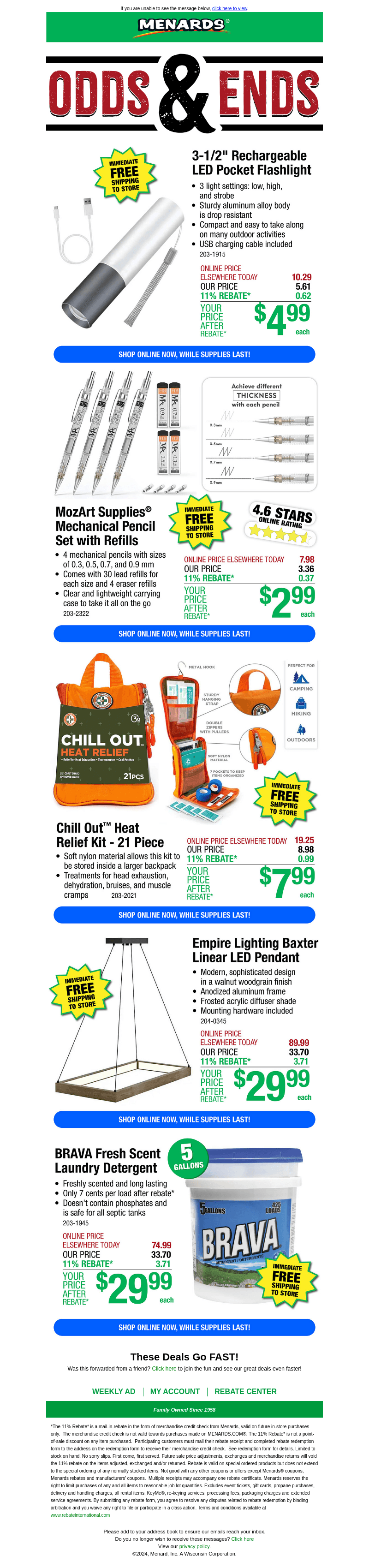Odds & Ends & MORE HOT DEALS!