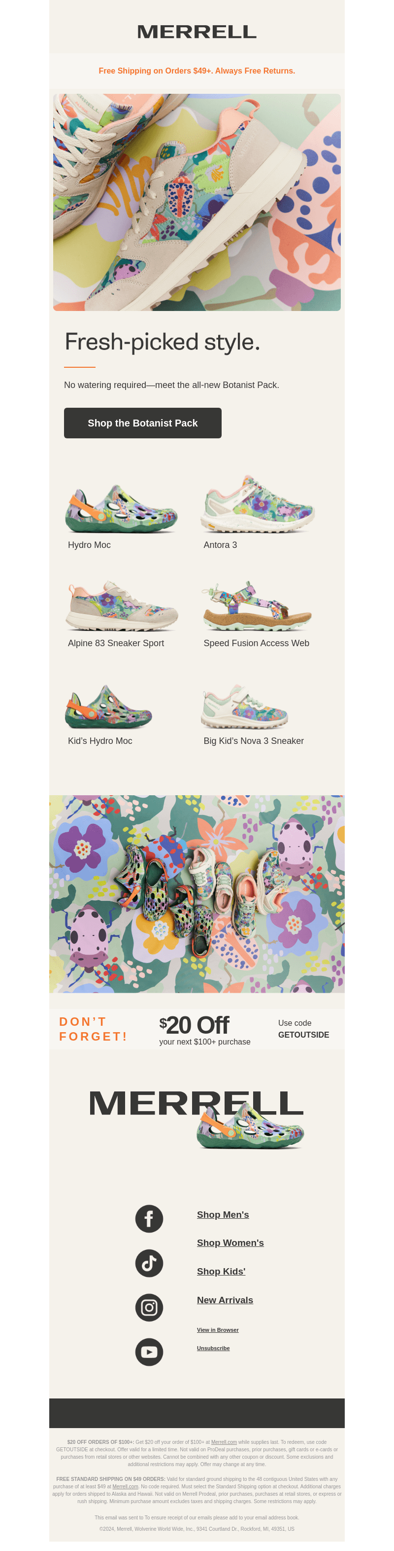 LIMITED EDITION: Step into spring with a fresh-picked print