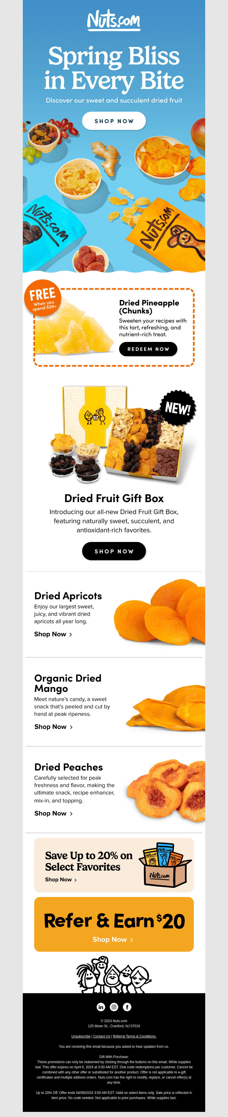 FYI: Spring has sprung with DRIED FRUIT!