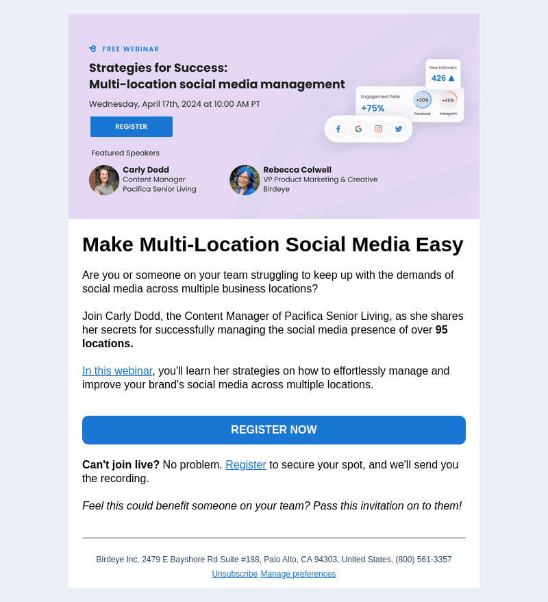 Webinar: Expert Tips For Multi-Location Social Media