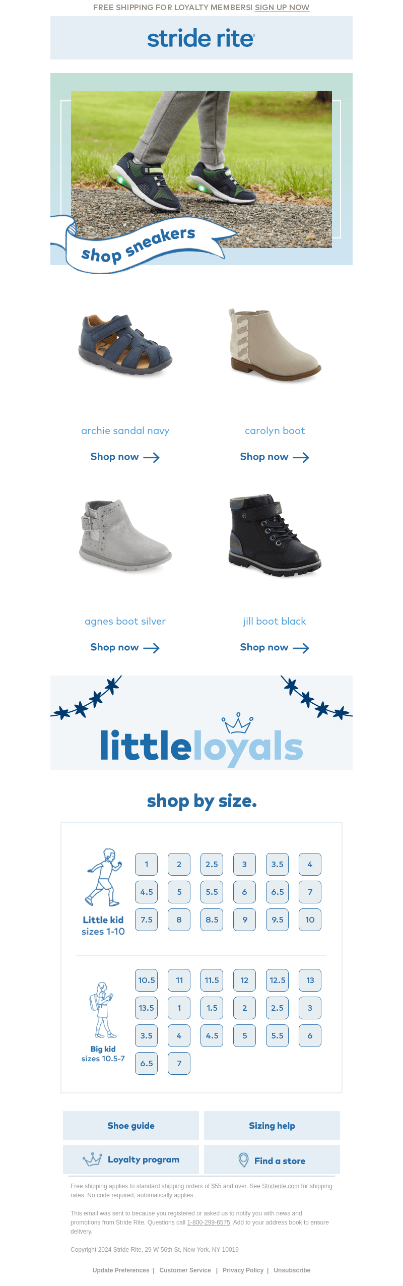 Stride Rite email from Wed, Apr 10, 2024