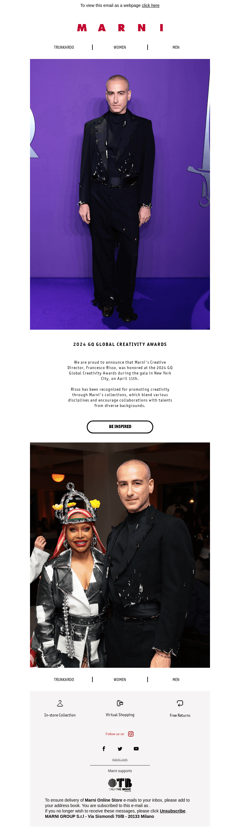 Francesco Risso honored at GQ Global Creativity Awards