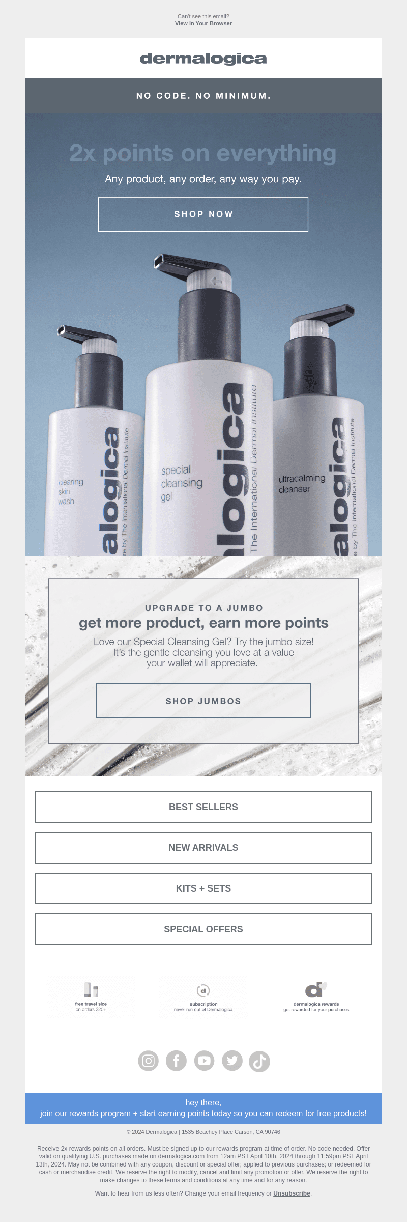 Double points ends soon – stock up while you can