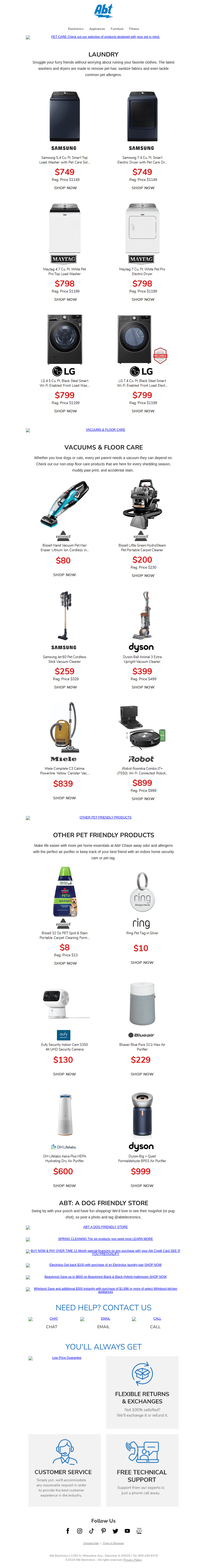 Abt Electronics email from Tue, Apr 16, 2024