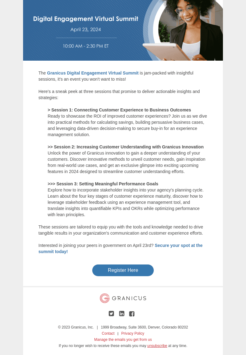 Don't Miss Out! Digital Engagement Virtual Summit Sessions Await