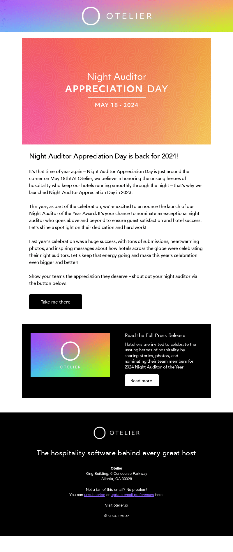 Otelier email from Thu, Apr 18, 2024
