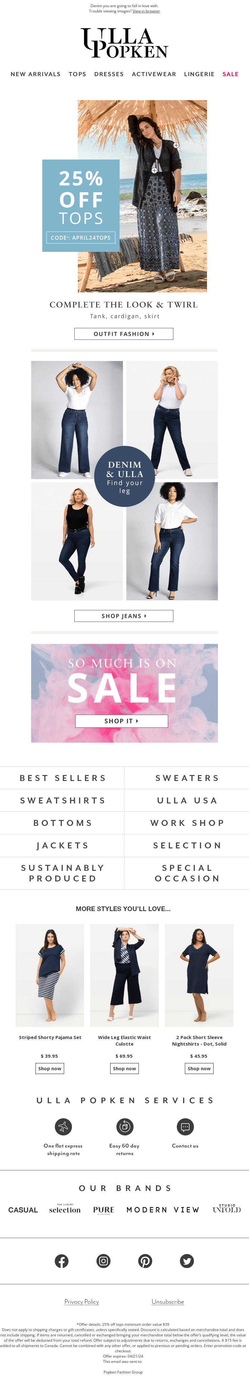 25% off TOPS all weekend long 👀