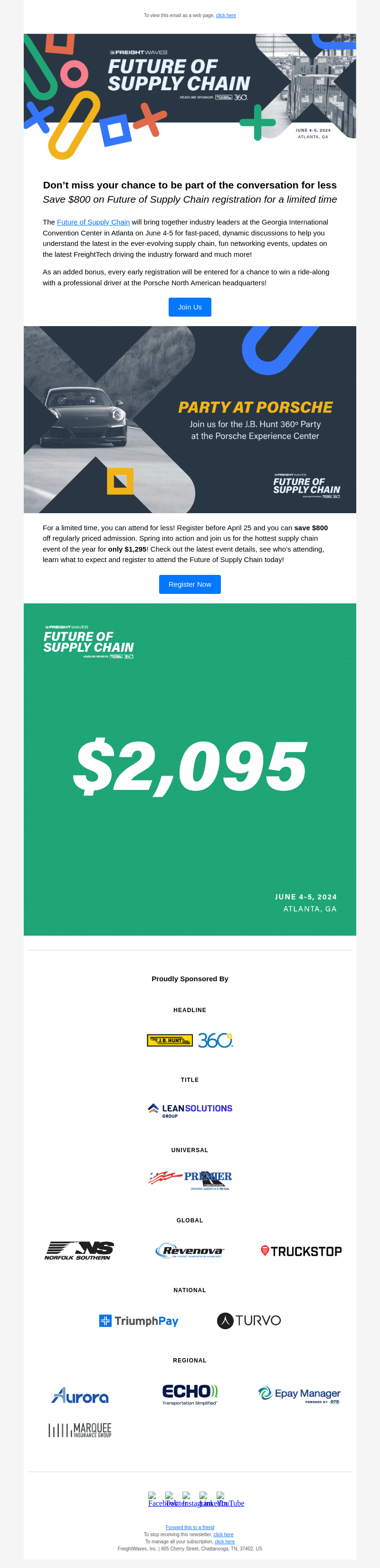 Attend Future of Supply Chain for less