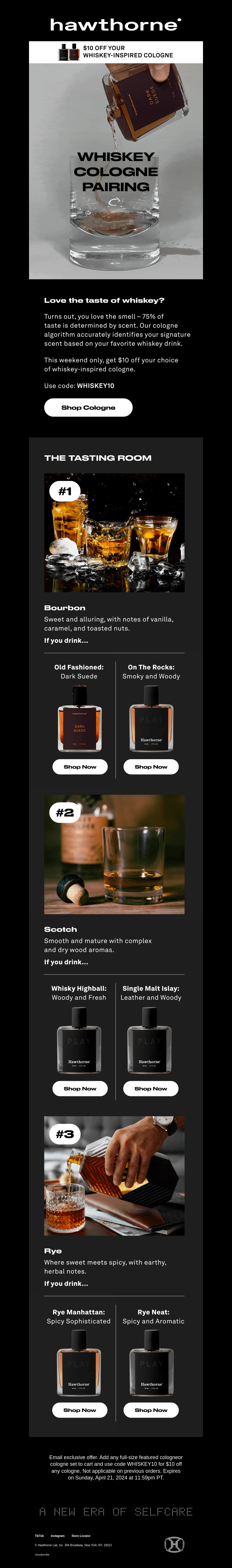 Whiskey tasting 🤝 cologne testing