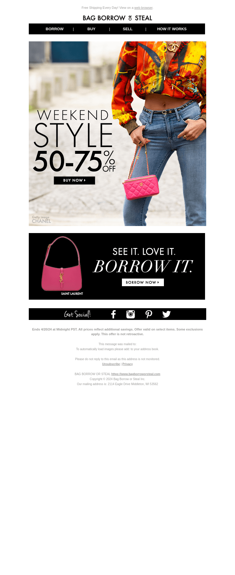 Shop Weekend Style…50-75% OFF!