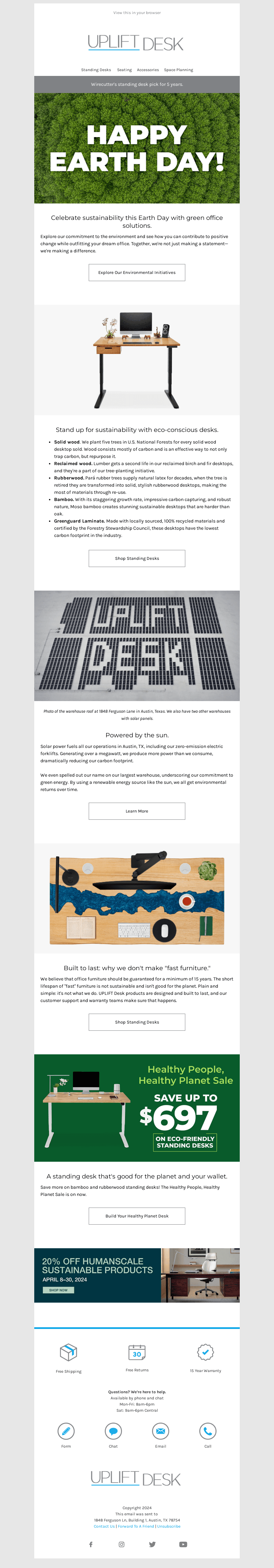 UpliftDesk email from Mon, Apr 22, 2024