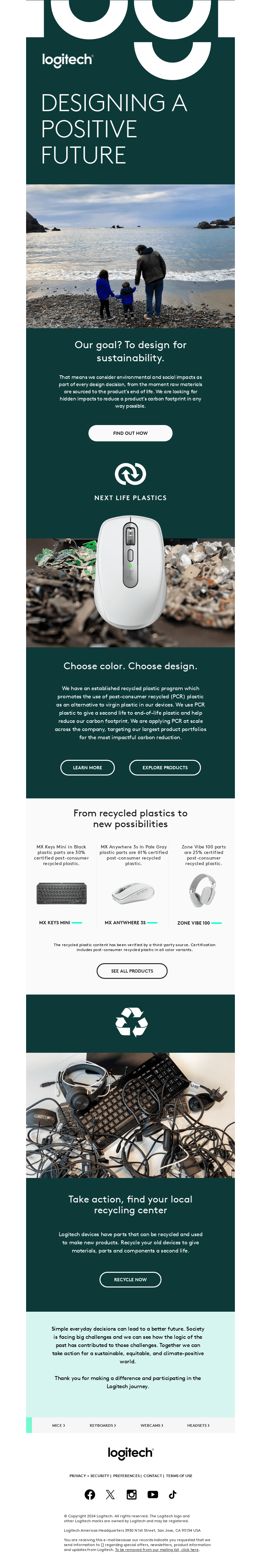 Logitech email from Mon, Apr 22, 2024