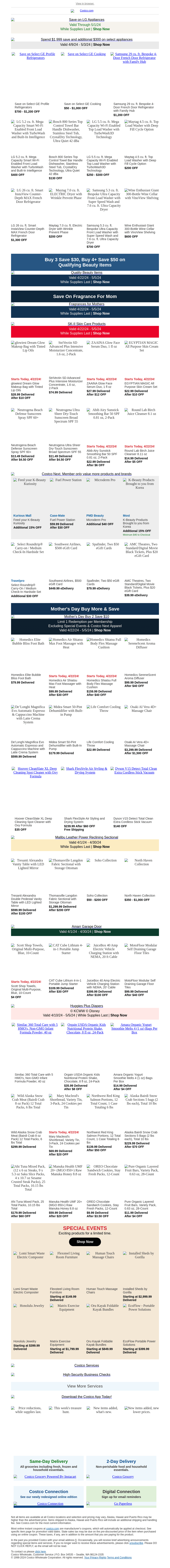 COS email from Mon, Apr 22, 2024