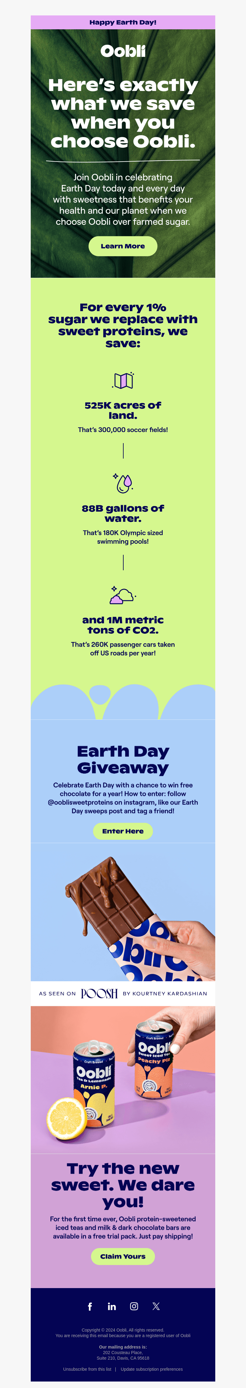 Oobli email from Mon, Apr 22, 2024