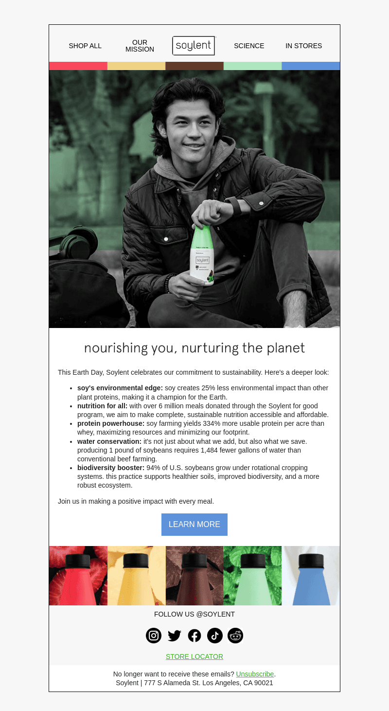 Soylent email from Mon, Apr 22, 2024