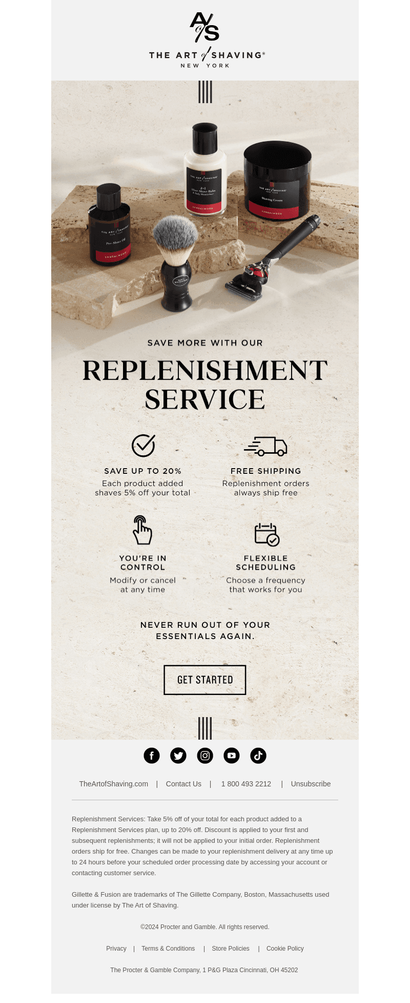 Save More With Our Replenishment Service