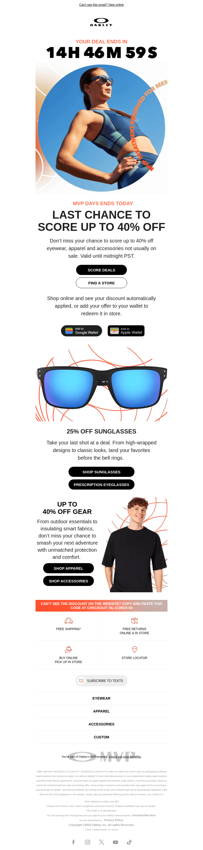 Up To 40% Off Ends Today