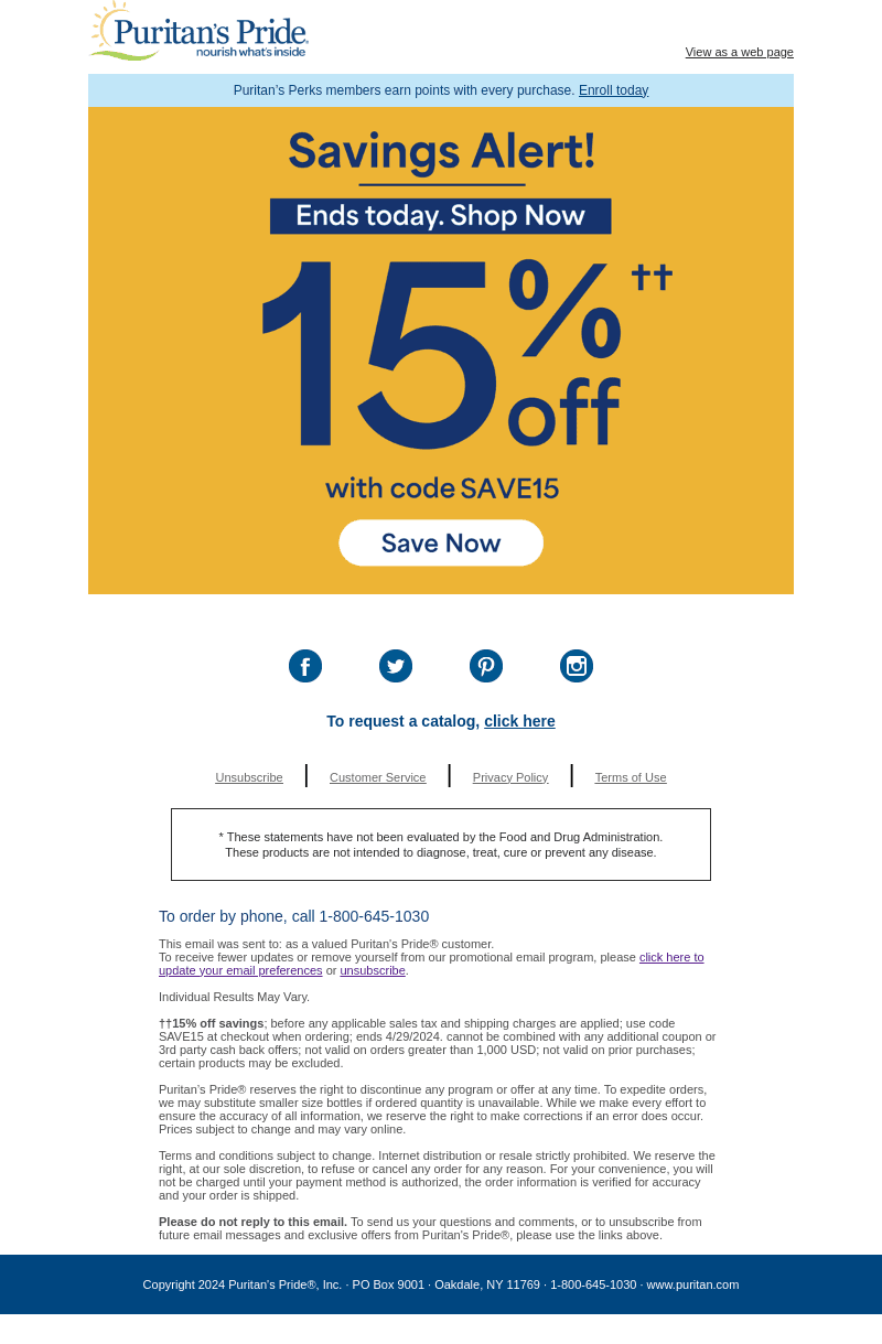 Last Call: Save 15% Now