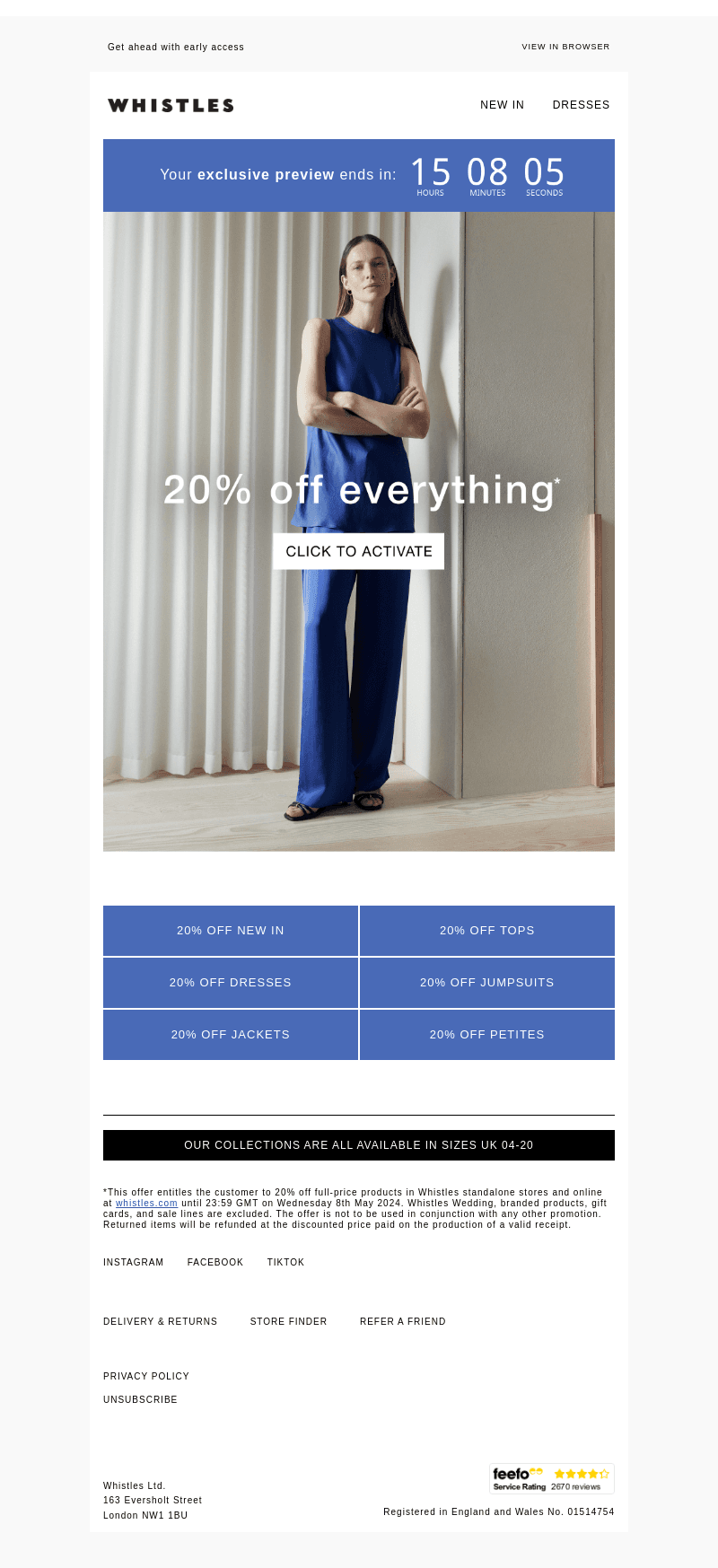 Your exclusive preview: 20% off everything*