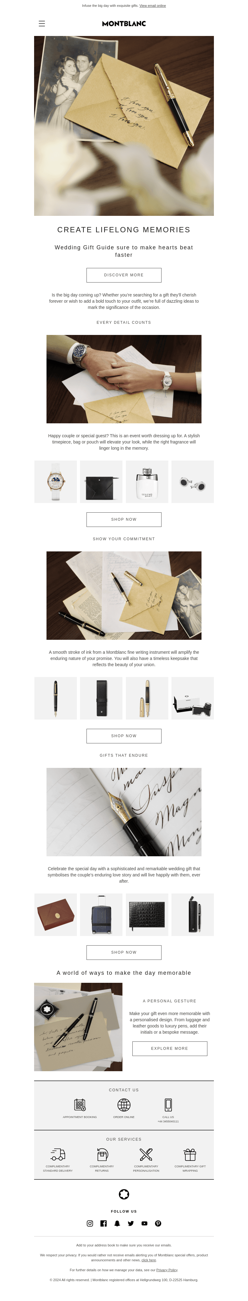 Montblanc email from Thu, May 2, 2024