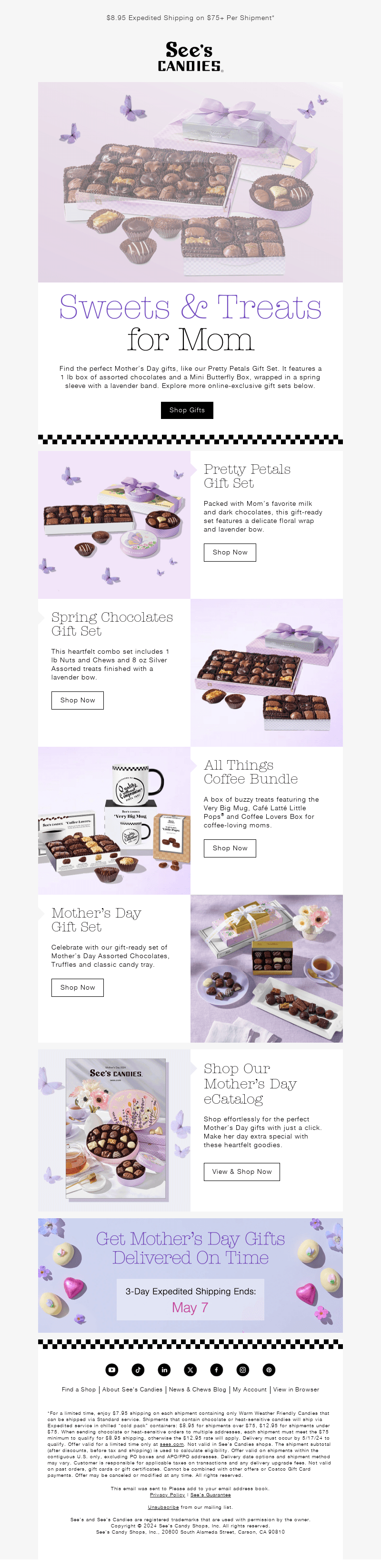 Only 1 week 'til Mother's Day!