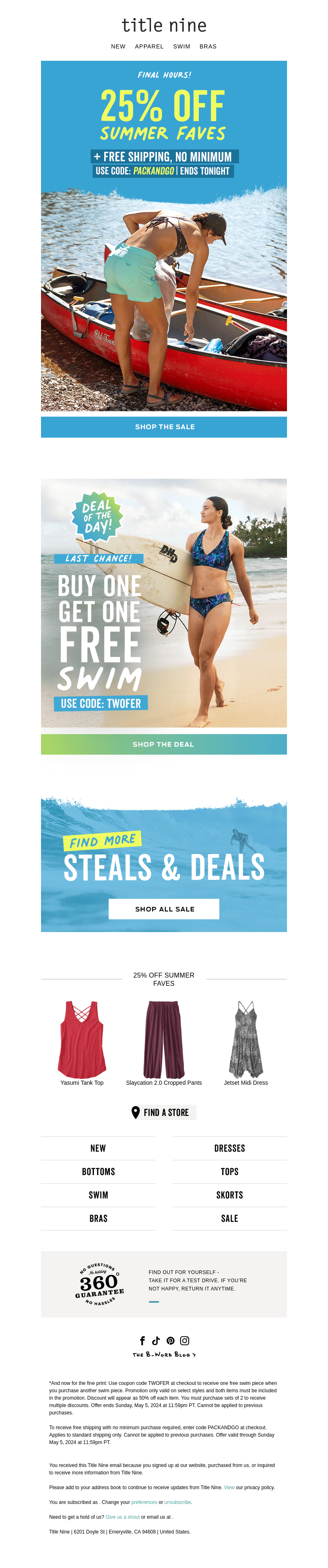 FINAL HOURS📢  25% off spring picks & free shipping