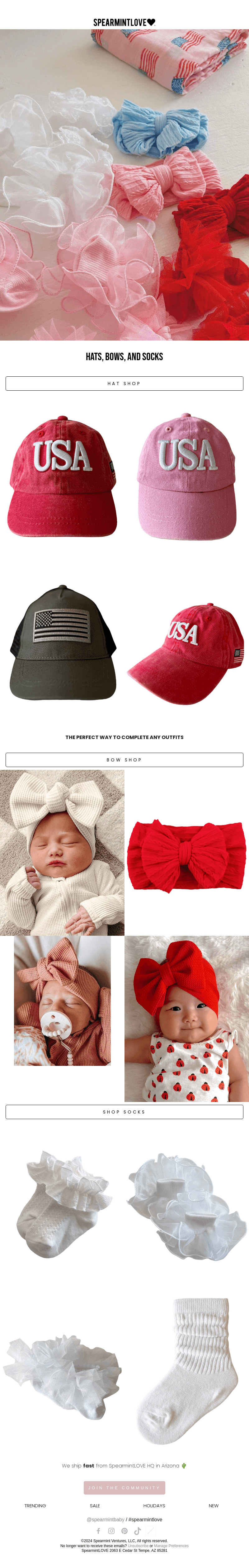 Hats, Bows, and Socks