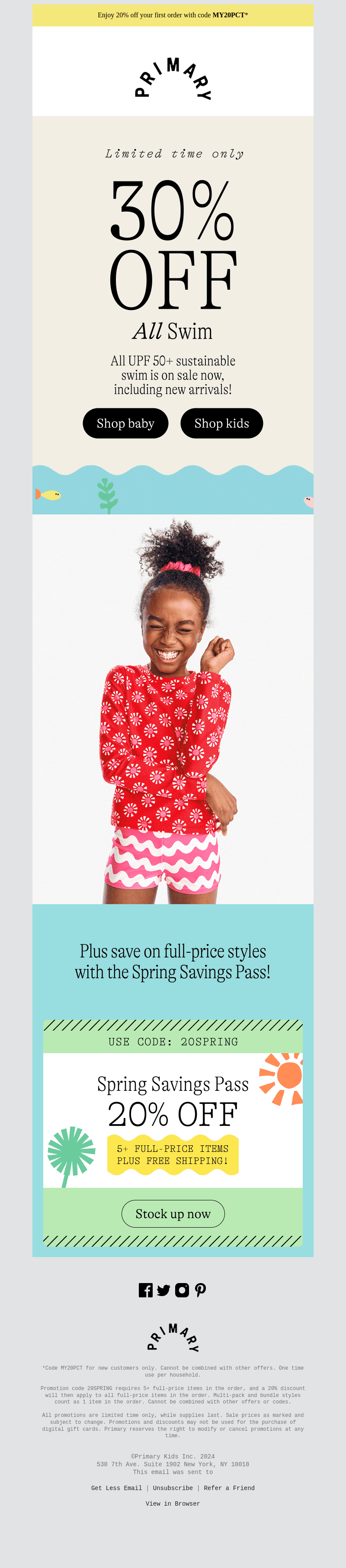30% Off All Swim Is On