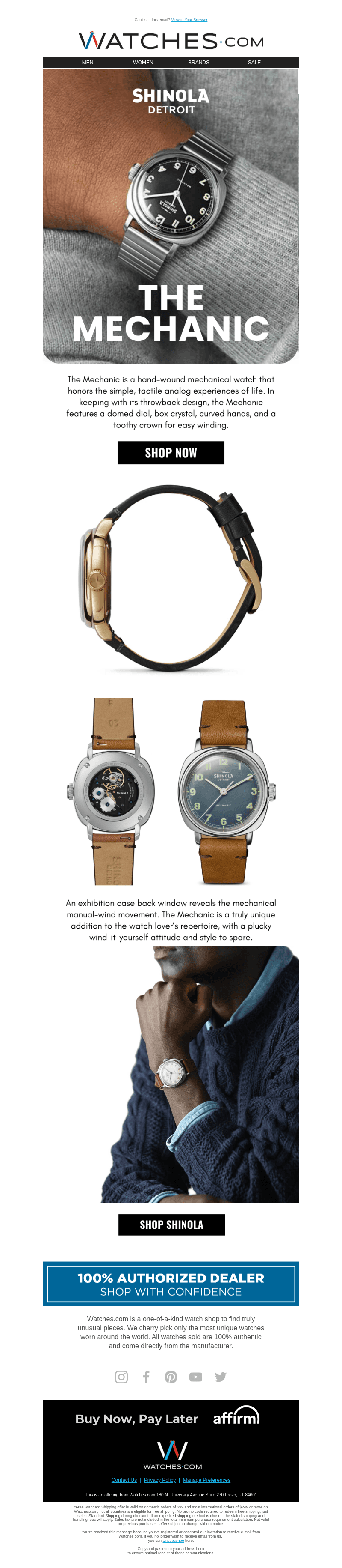 Shinola + Hand Wind = 🔥
