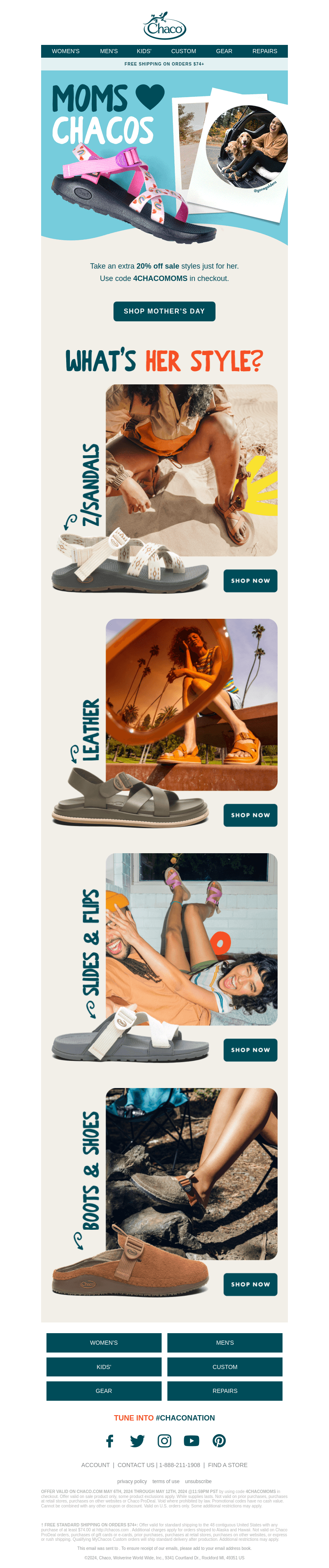 Chaco email from Mon, May 6, 2024