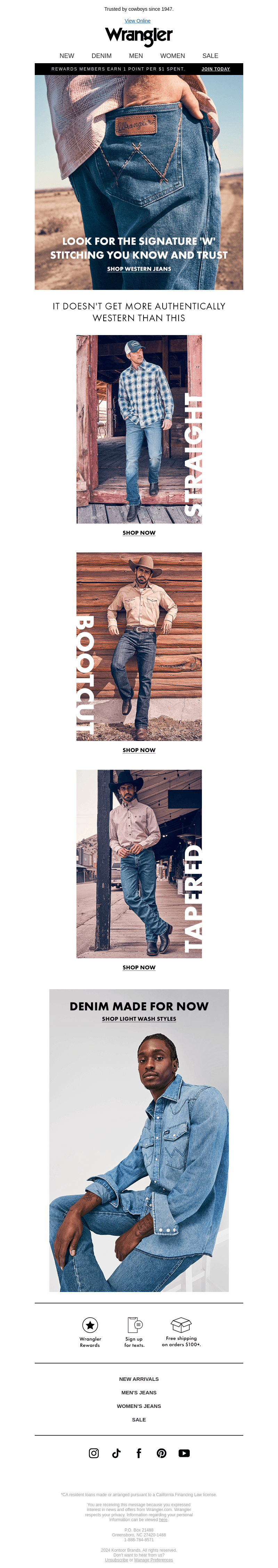 Two words: western jeans