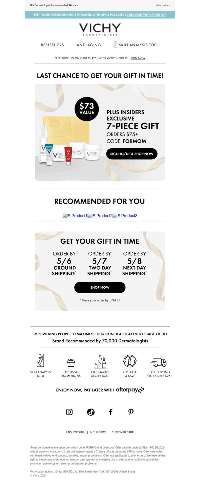 Ends Tonight! Complimentary 7-PC Gift to say “I love you”
