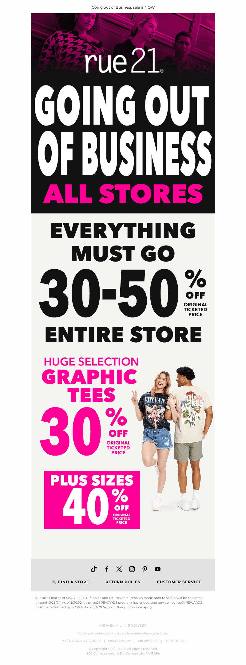 ENTIRE STORE 30-50% OFF!
